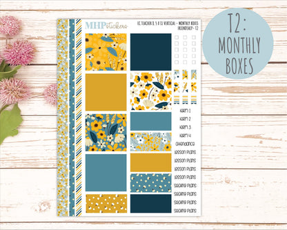 SEPTEMBER Stickers for EC Teacher Lesson Planner - Vertical Layout. 2026 Collection "Friendship" || ECTV
