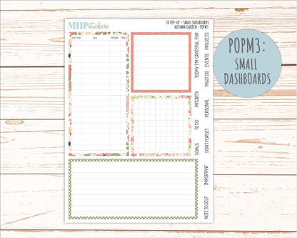 SEPTEMBER 2026 Stickers for The Jo, Laurel Denise Planner "Autumn Garden" || POP