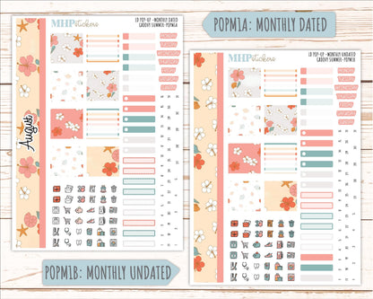AUGUST 2026 Stickers for The Jo, Laurel Denise Planner "Groovy Summer" || POP