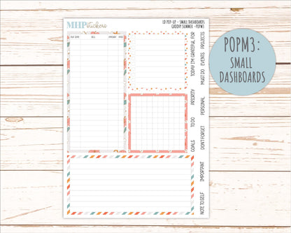 AUGUST 2026 Stickers for The Jo, Laurel Denise Planner "Groovy Summer" || POP