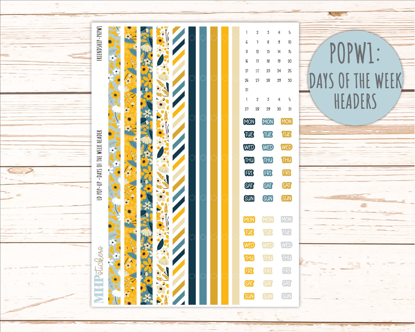 SEPTEMBER 2026 Stickers for The Jo, Laurel Denise Planner "Friendship" || POP
