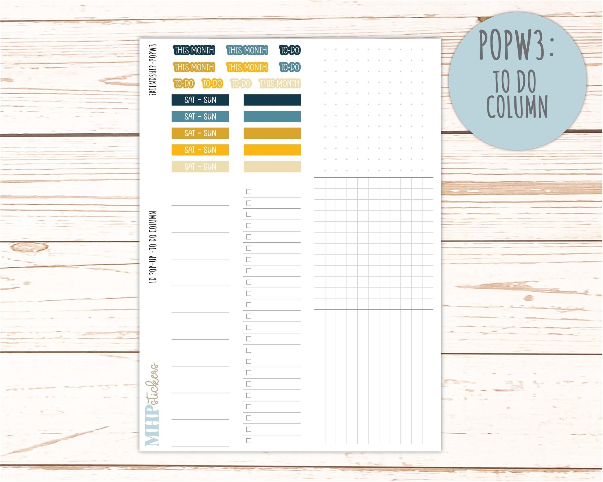 SEPTEMBER 2026 Stickers for The Jo, Laurel Denise Planner "Friendship" || POP