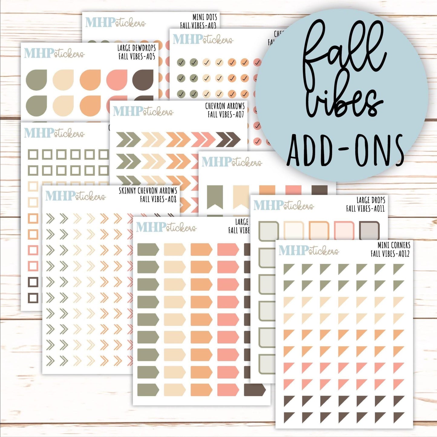 ADD-On's for Monthly Kits "Fall Vibes" || AO
