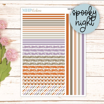 Thin Washi for Laurel Denise Planners. Planner Stickers OCTOBER '26 || LD406