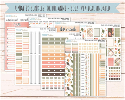 OCTOBER 2026 Stickers for Large Nancy, Anne, & Billie Planners. Laurel Denise Planners. "Fall Vibes" || OG