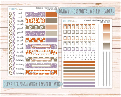 OCTOBER 2026 Stickers for Large Nancy, Anne, & Billie Planners. Laurel Denise Planners. "Spooky Night" || OG