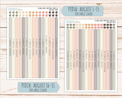 OCTOBER 2026 Stickers for the Large Scout, Large Claire, and Large Luna Laurel Denise Planners "Fall Vibes" || PT