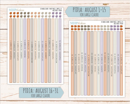 OCTOBER 2026 Stickers for the Large Scout, Large Claire, and Large Luna Laurel Denise Planners "Spooky Night" || PT
