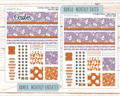 OCTOBER 2026 Stickers for the Mae & Kristy Laurel Denise Planners "Spooky Night || BB
