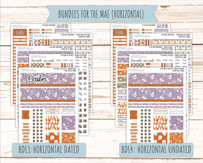 OCTOBER 2026 Stickers for the Mae & Kristy Laurel Denise Planners "Spooky Night || BB
