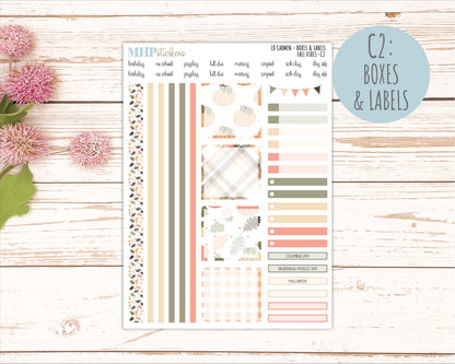 OCTOBER 2026 Stickers for The Carmen Laurel Denise Planner "Fall Vibes" || C