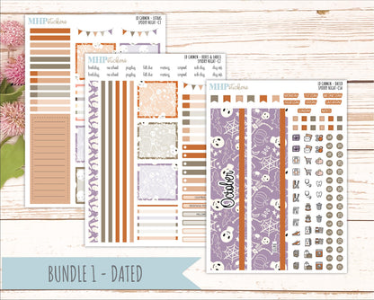 OCTOBER 2026 Stickers for The Carmen Laurel Denise Planner "Spooky Night" || C