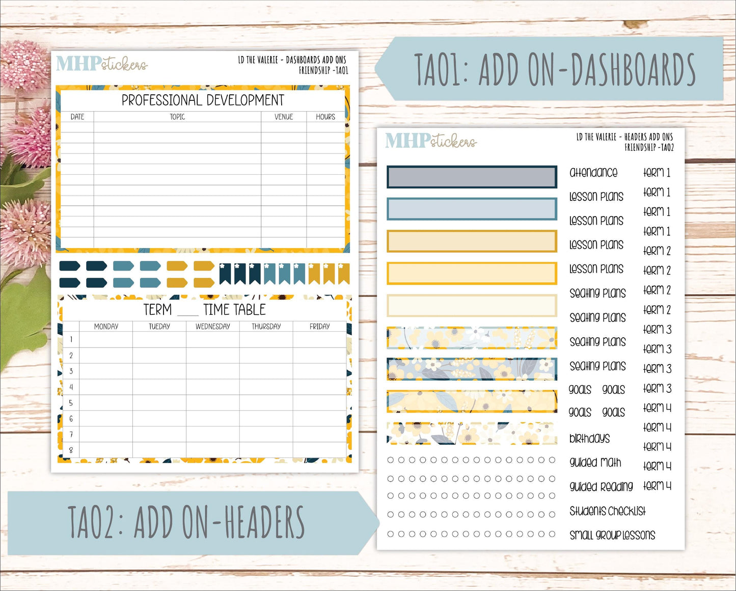 SEPTEMBER Stickers for The Valerie Laurel Denise Planner "Friendship" || TC