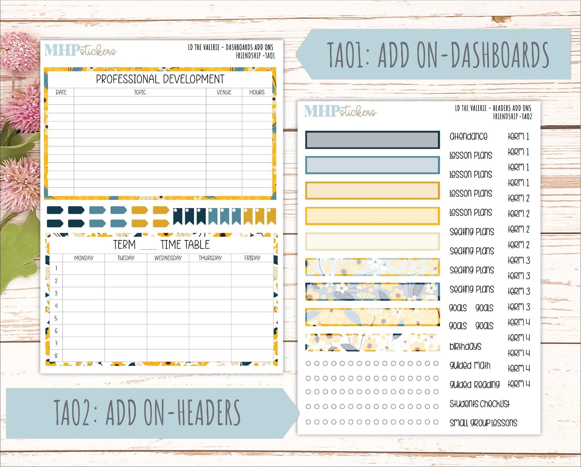 SEPTEMBER Stickers for The Valerie Laurel Denise Planner "Friendship" || TC