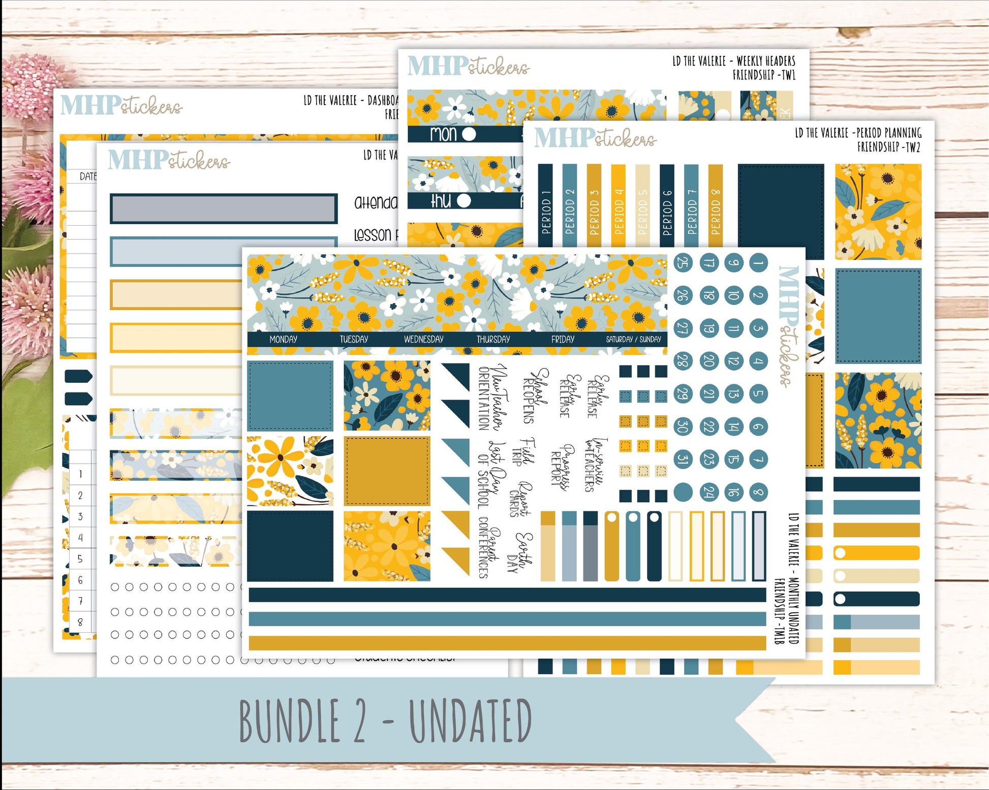 SEPTEMBER Stickers for The Valerie Laurel Denise Planner "Friendship" || TC
