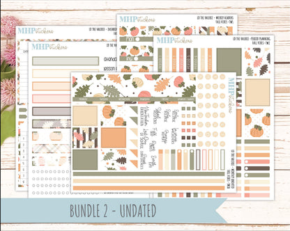 OCTOBER Stickers for The Valerie Laurel Denise Planner "Fall Vibes" || TC