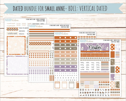 OCTOBER 2026 Stickers for Small Nancy & Anne Laurel Denise Planners "Spooky Night" || MN
