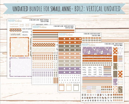 OCTOBER 2026 Stickers for Small Nancy & Anne Laurel Denise Planners "Spooky Night" || MN