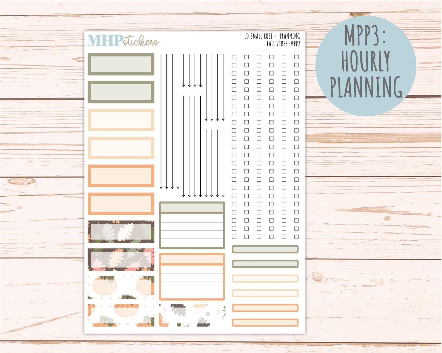 OCTOBER 2026 Stickers for The Small Rose Laurel Denise Planner. "Fall Vibes" || MPP