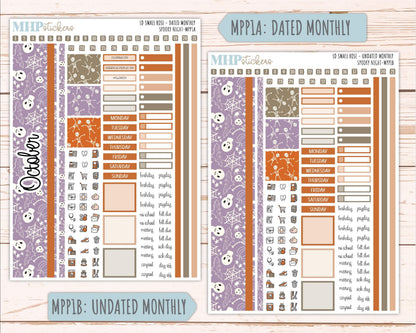 OCTOBER 2026 Stickers for The Small Rose Laurel Denise Planner. "Spooky Night" || MPP
