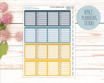 SEPTEMBER Stickers for Happy Planner Classic Horizontal Layout. 2026 Collection. "Friendship" || HPH