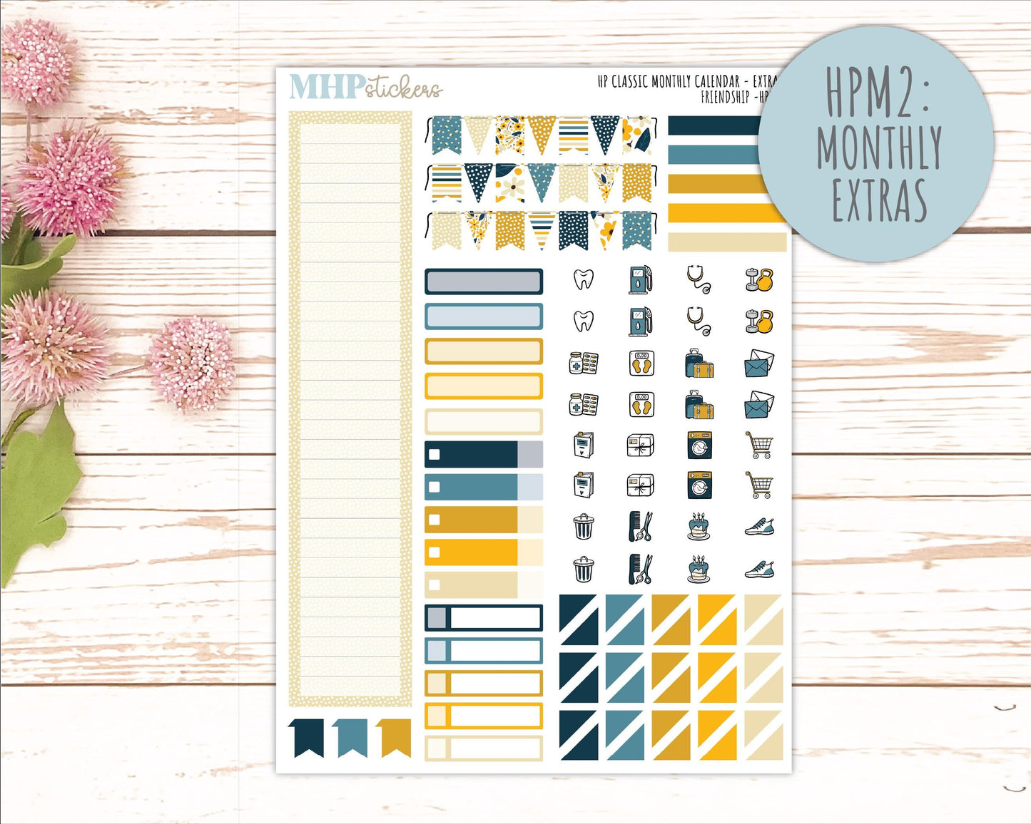 SEPTEMBER Stickers for Happy Planner Classic Dashboard Layout. 2026 Collection. "Friendship" || HPD