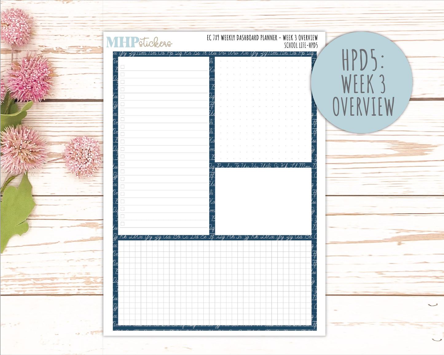 AUGUST & SEPTEMBER Stickers for Happy Planner Classic Dashboard Layout. 2026 Collection. "School Life" || HPD