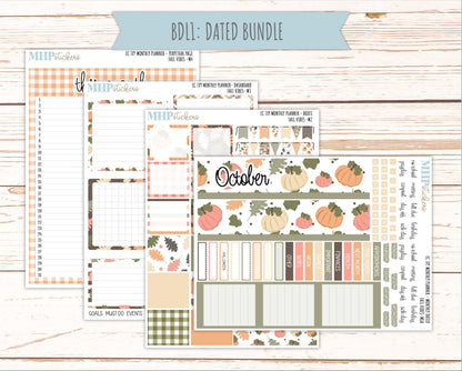 OCTOBER Monthly Kit for 7x9 Erin Condren Planners. 2026 Collection "Fall Vibes" || ECM