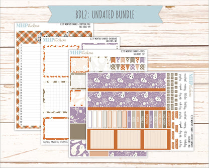 OCTOBER Monthly Kit for 7x9 Erin Condren Planners. 2026 Collection "Spooky Night" || ECM