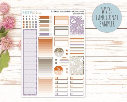 OCTOBER Weekly Vertical Kits for 7x9 Erin Condren Planners. 2026 Collection "Fall Vibes" || ECWV