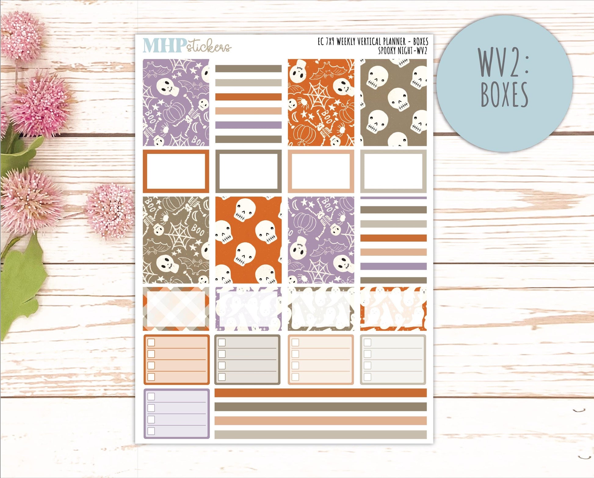 OCTOBER Weekly Vertical Kits for 7x9 Erin Condren Planners. 2026 Collection "Fall Vibes" || ECWV