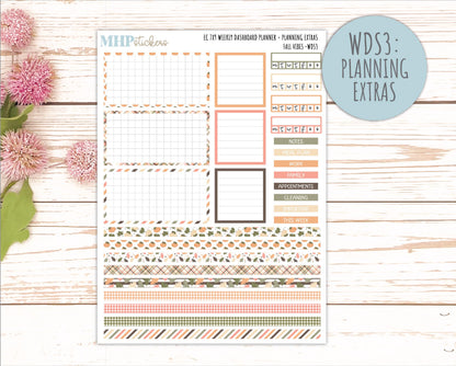 OCTOBER Weekly Dashboard Kit for 7x9 Erin Condren Planners. 2026 Collection "Fall Vibes" || ECWDS