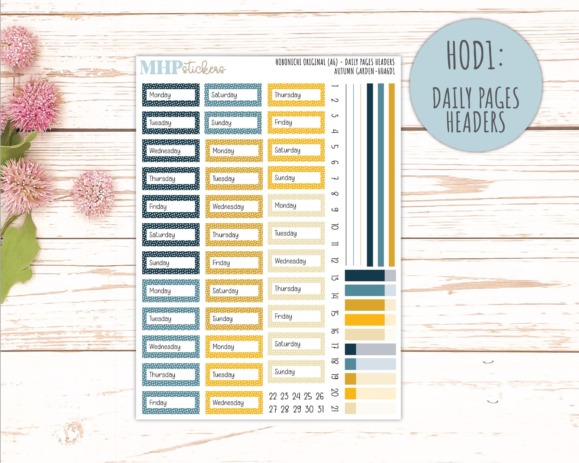 SEPTEMBER 2026 Stickers for Hobonichi Techo Original. A6 Planners "Friendship" || HO