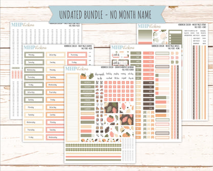 OCTOBER 2026 Stickers for Hobonichi Cousin. A5 Planners "Fall Vibes" || HC