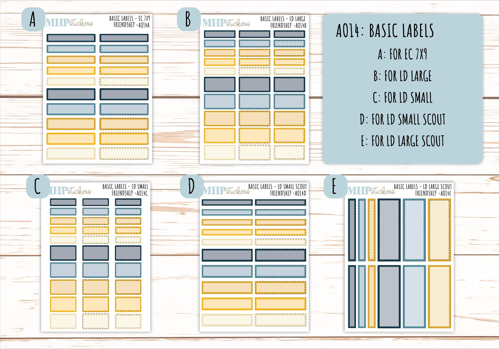 Basic Labels & Habit Trackers. ADD-On's for Monthly Kits "Friendship" || AOBL