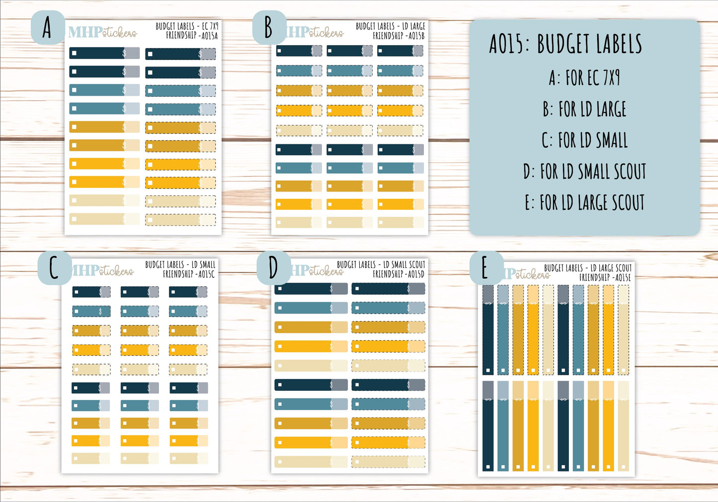 Basic Labels & Habit Trackers. ADD-On's for Monthly Kits "Friendship" || AOBL