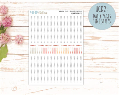 SEPTEMBER 2026 Stickers for Hobonichi Cousin. A5 Planners "Autumn Garden" || HC