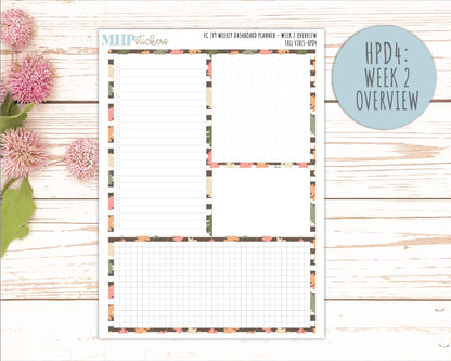 OCTOBER Stickers for Happy Planner Classic Dashboard Layout. 2026 Collection. "Fall Vibes" || HPD