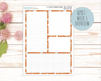 OCTOBER Stickers for Happy Planner Classic Dashboard Layout. 2026 Collection. "Spooky Night" || HPD