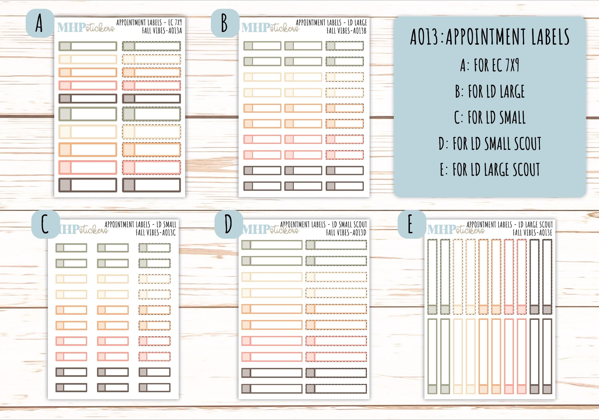 Basic Labels & Habit Trackers. ADD-On's for Monthly Kits "Fall Vibes" || AOBL
