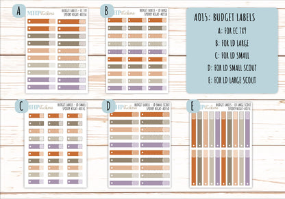 Basic Labels & Habit Trackers. ADD-On's for Monthly Kits "Spooky Night" || AOBL