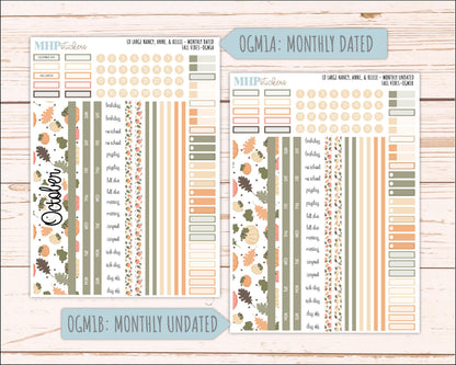 OCTOBER 2026 Stickers for Large Nancy, Anne, & Billie Planners. Laurel Denise Planners. "Fall Vibes" || OG
