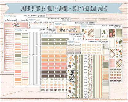 OCTOBER 2026 Stickers for Large Nancy, Anne, & Billie Planners. Laurel Denise Planners. "Fall Vibes" || OG