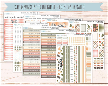 OCTOBER 2026 Stickers for Large Nancy, Anne, & Billie Planners. Laurel Denise Planners. "Fall Vibes" || OG