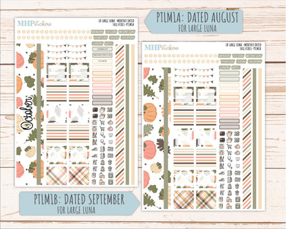 OCTOBER 2026 Stickers for the Large Scout, Large Claire, and Large Luna Laurel Denise Planners "Fall Vibes" || PT