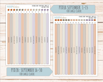 OCTOBER 2026 Stickers for the Large Scout, Large Claire, and Large Luna Laurel Denise Planners "Spooky Night" || PT