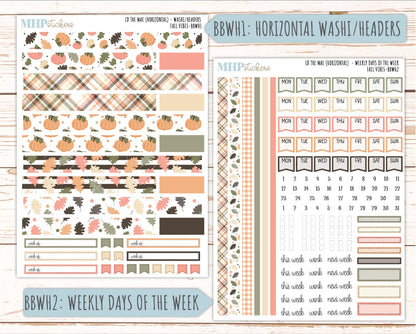 OCTOBER 2026 Stickers for the Mae & Kristy Laurel Denise Planners "Fall Vibes" || BB