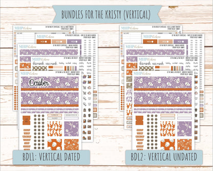 OCTOBER 2026 Stickers for the Mae & Kristy Laurel Denise Planners "Spooky Night || BB