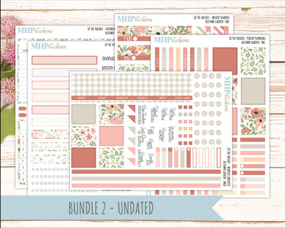 SEPTEMBER Stickers for The Valerie Laurel Denise Planner "Autumn Garden" || TC