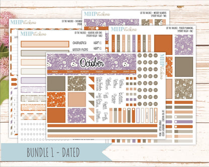 OCTOBER Stickers for The Valerie Laurel Denise Planner "Spooky Night" || TC